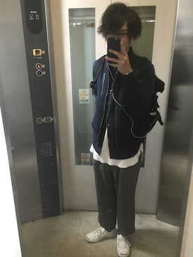 「CONVERSE（コンバース）のCONVERSE コンバース ジャック パーセル / JACK PURCEL（スニーカー）」を使った、もじゃおさん（メンズ・174cm）の春コーディネート