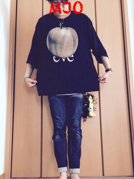 「SHAREEF（シャリーフ）のアイテム（その他）」を使った、もじゃおさん（メンズ・175cm）の夏コーディネート