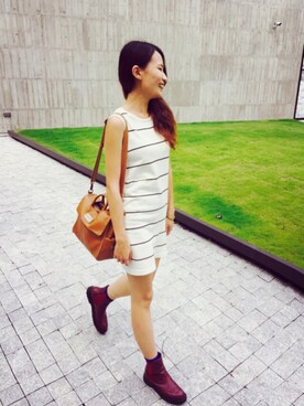 「Lulus（-）のアイテム（ワンピース/ドレス）」を使った、Uraniaさん（レディース・160cm）の夏コーディネート