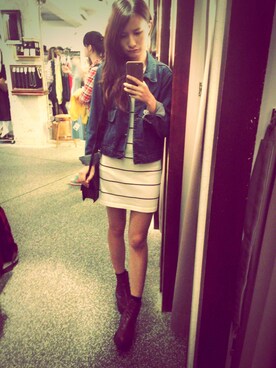 「mooncat（mooncat）のアイテム（ワンピース/ドレス）」を使った、Uraniaさん（レディース・160cm）の夏コーディネート