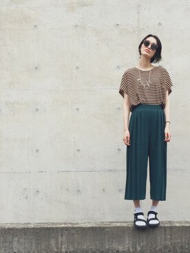 金子真由美さん（レディース・168cm）の夏コーディネート