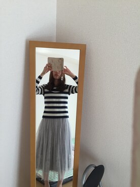 「ANOTHER BRANCH（アナザーブランチ）のアイテム（スカート）」を使った、wwwwwataさん（レディース・160cm）の秋コーディネート