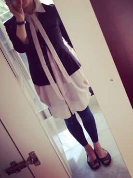 「アイテム（ワンピース、ホワイト系）」を使った、EUMIさん（レディース・155cm）の夏コーディネート
