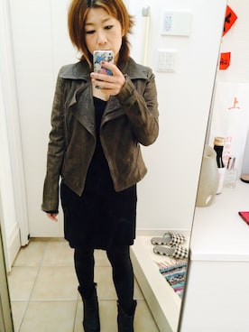 「おさんぽスタイル」｜「アイテム（ジャケット/アウター）」を使った、zabethさん（レディース・161cm）の秋コーディネート