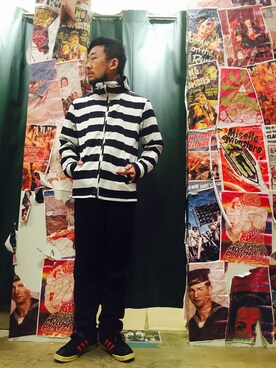 「grn」｜「アイテム（マウンテンパーカー）」を使った、grnさん（メンズ・170cm）の冬コーディネート