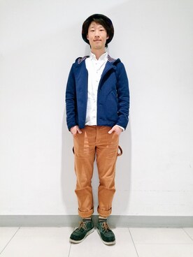 「grn」｜「アイテム（その他アウター）」を使った、grnさん（メンズ・168cm）の春コーディネート