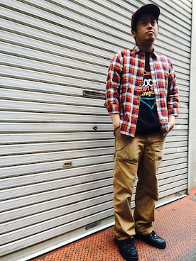「七分袖」｜grnさん（メンズ・166cm）の春コーディネート