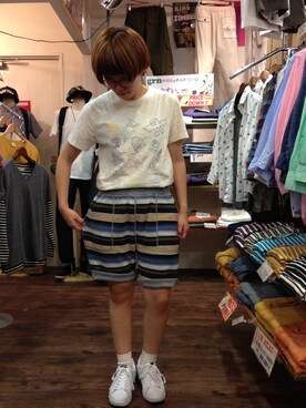 「膝上ショーツ」｜grnさん（メンズ・170cm）の春コーディネート