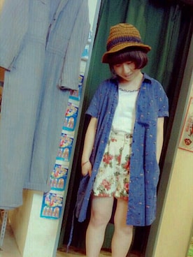 「アイテム（ワンピース/ドレス）」を使った、grnさん（レディース・143cm）の春コーディネート