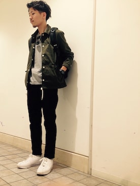 「grn」｜「アイテム（その他アウター）」を使った、grnさん（メンズ・170cm）の秋コーディネート
