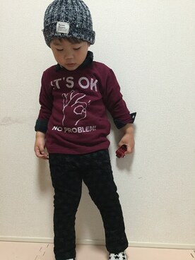 sou...iさん（キッズ・90cm）の冬コーディネート