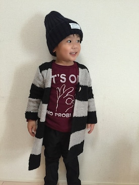 sou...iさん（キッズ・90cm）の冬コーディネート