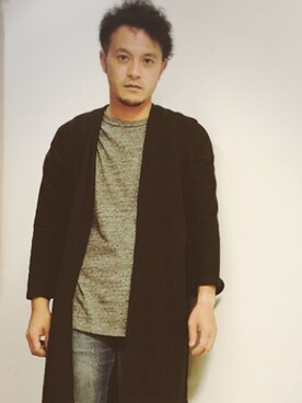 VISVIMのカーディガン/ボレロ（ブラック系）を使った人気ファッション