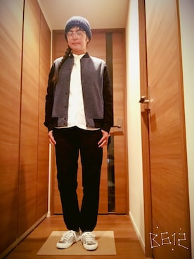 「SEVENDAYS=SUNDAY（セブンデイズサンデイ）のアイテム（メガネ）」を使った、ミキさん（レディース・162cm）の秋コーディネート