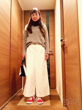 「SUPREME BEING（シュプリーム　ビ-イング）のアイテム」を使った、ミキさん（レディース・162cm）の冬コーディネート