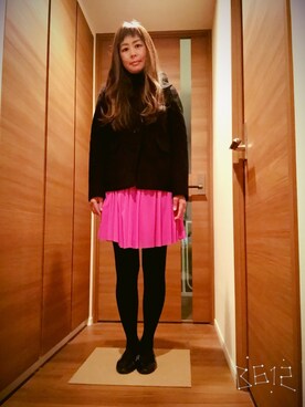 「ORiental TRaffic(ORiental TRaffic)」｜「アイテム（ピーコート）」を使った、ミキさん（レディース・162cm）の冬コーディネート