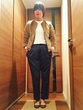 「ORiental TRaffic(ORiental TRaffic)」｜「アイテム（ブルゾン）」を使った、ミキさん（レディース・162cm）の秋コーディネート