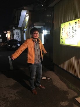 「ikka（イッカ）のアイテム（その他アウター）」を使った、shogoさん（メンズ・176cm）の冬コーディネート