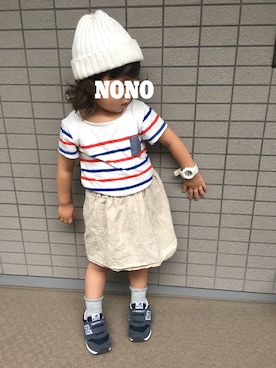 「アイテム（腕時計）」を使った、NONOさん（キッズ・90cm）の夏コーディネート