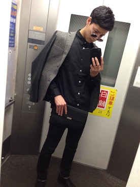 「TOPMAN（トップマン）のアイテム（テーラードジャケット）」を使った、Kouさん（メンズ・185cm）の夏コーディネート