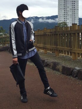 「improves（インプローブス）のアイテム（ブルゾン）」を使った、Sさん（メンズ・170cm）の秋コーディネート