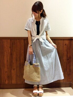 MANOさん（レディース・156cm）の夏コーディネート