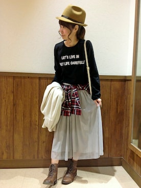 MANOさん(レディース・156cm)の冬コーディネート