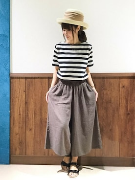 MANOさん(レディース・156cm)の夏コーディネート