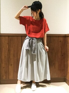 MANOさん(レディース・156cm)の夏コーディネート