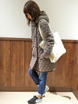 「LBC（エルビーシー）のアイテム（その他アウター）」を使った、MANOさん（レディース・156cm）の冬コーディネート
