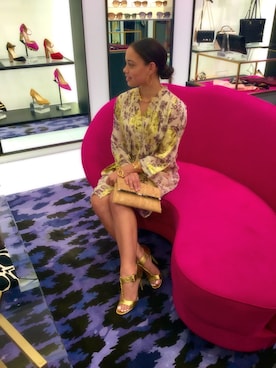 「DIANE von FURSTENBERG（ダイアンフォンファステンバーグ）のアイテム（バッグ）」を使った、Samantha Marieさん（レディース・153cm）の秋コーディネート