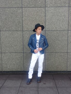 「OMEGA（オメガ）のアイテム（アナログ腕時計）」を使った、Fuwaさん（メンズ・168cm）の冬コーディネート