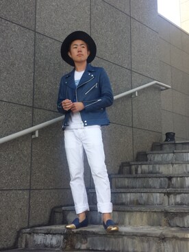 「OMEGA（オメガ）のアイテム（アナログ腕時計）」を使った、Fuwaさん（メンズ・168cm）の冬コーディネート