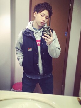 餅太郎［非売品］さん（メンズ・172cm）の冬コーディネート