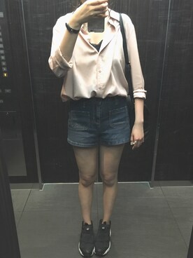 「MINIMUM（ミニマム）のアイテム（バッグ）」を使った、nonokaさん（レディース・165cm）の夏コーディネート