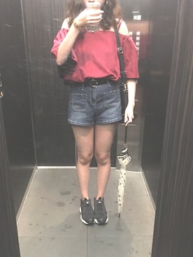 「MINIMUM（ミニマム）のアイテム（バッグ）」を使った、nonokaさん（レディース・165cm）の夏コーディネート