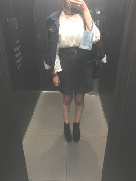 「MINIMUM（ミニマム）のアイテム（バッグ）」を使った、nonokaさん（レディース・164cm）の秋コーディネート