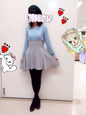 「CECIL McBEE（セシルマクビー）のアイテム（ハンチング/ベレー帽）」を使った、yuriさん（レディース・168cm）の秋コーディネート