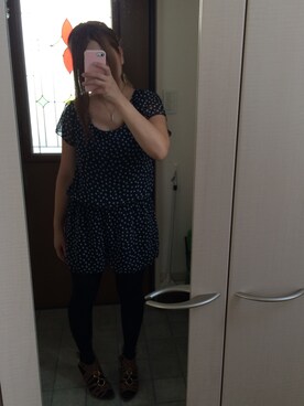 「友達」｜「アイテム（つなぎ/オールインワン）」を使った、asasさん（レディース・153cm）の夏コーディネート