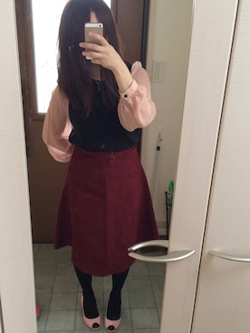 「お買い物」｜「アイテム（パンプス）」を使った、asasさん（レディース・153cm）の秋コーディネート