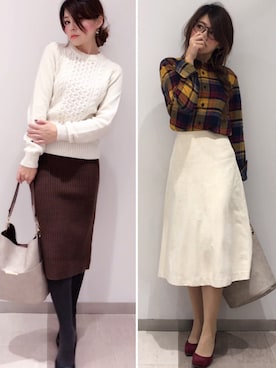 「フランネルシャツ」｜「アイテム（その他）」を使った、Sayaka͛♡꒰･･ﾐ ͛꒱さん（レディース・156cm）の秋コーディネート