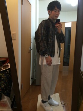 「bukht」｜「アイテム（ブルゾン）」を使った、hiiiさん（メンズ・173cm）の冬コーディネート
