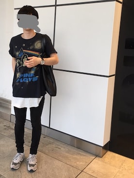 「CASH CA（カシュカ）のアイテム」を使った、hiiiさん（メンズ・172cm）の夏コーディネート