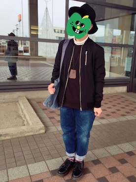 poolさん（メンズ・162cm）の冬コーディネート