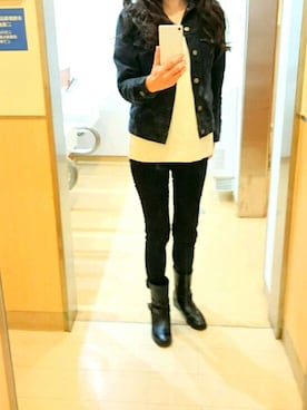 「To b. by agnes b.（トゥービーバイアニエスベー）のアイテム（ブーツ）」を使った、ららさん（レディース・164cm）の秋コーディネート