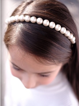 「アイテム（ヘアアクセサリー）」を使った、WA mignonさん（キッズ・120cm）の冬コーディネート