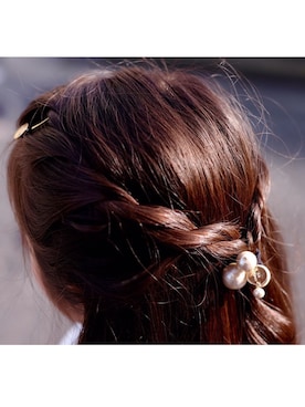 「アイテム（ヘアゴム）」を使った、WA mignonさん（キッズ・120cm）の冬コーディネート