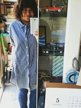 「アイテム（シャツワンピース）」を使った、＊emimarururu＊さん（レディース・159cm・40代）の春コーディネート