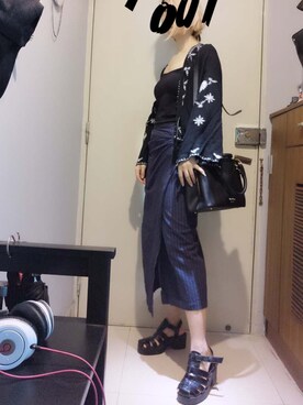 「FREE PEOPLE（フリーピープル）のアイテム（その他アウター）」を使った、YvonRannさん（レディース・163cm）の春コーディネート