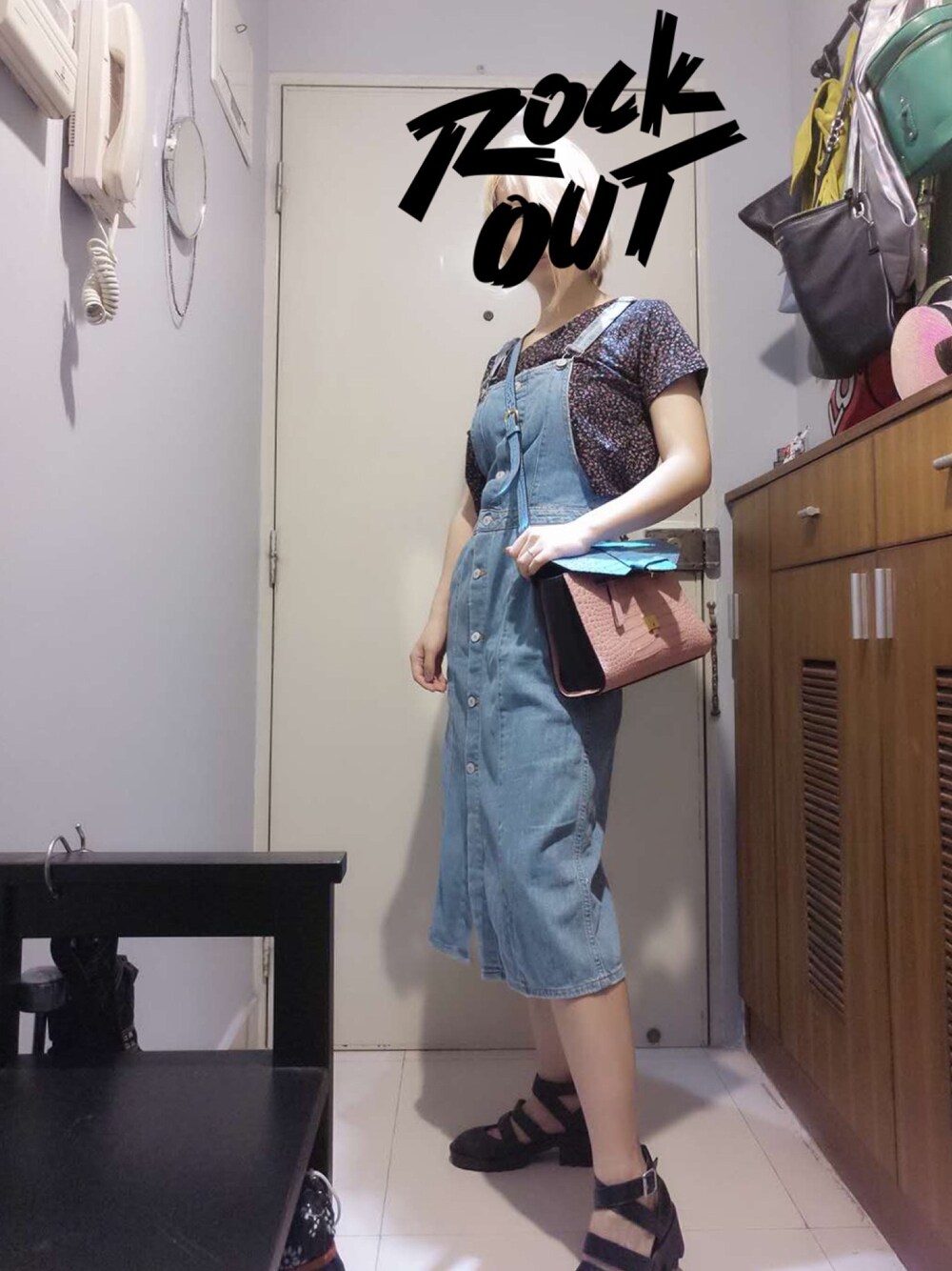 「everydaystyle」｜「ZARAのアイテム（デニムスカート、ブルー系）」を使った、YvonRannさん（レディース・163cm）の夏コーディネートの1枚目の写真